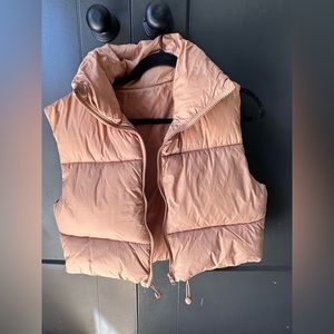 Tan Puffer Vest